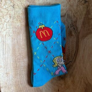 McDonald’s Blue Grinch Socks